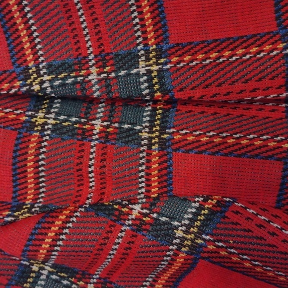 Revamped 90's Oversized Red Plaid Blazer size Small - Picture 6 of 16